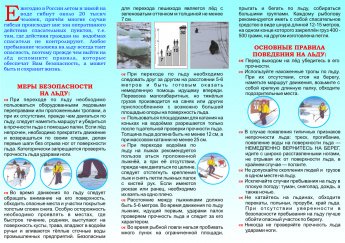 Меры безопасности на льду!