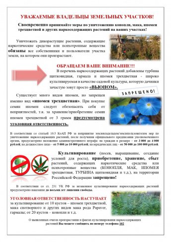 Памятка для владельцев земельных участков 