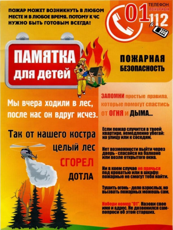 Памятка для детей 