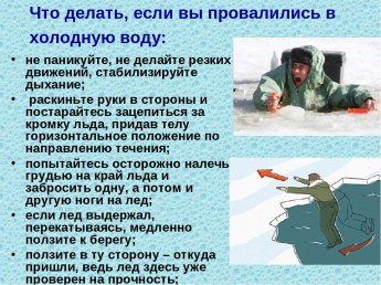 Что делать, если вы провалились в холодную воду 