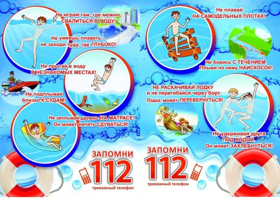 Памятка о безопасности на водоёмах в летний период