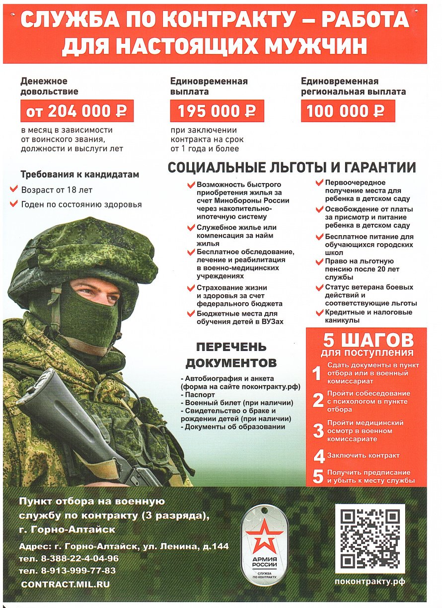 Военная служба по контракту 